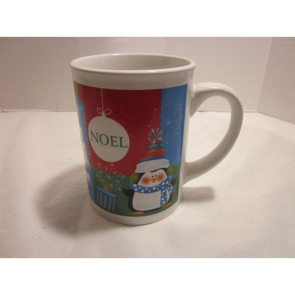 Jumbo Christmas Holiday Coffee Tea Mug Santa Tree Noel Joy Snowman Candy-cane - Picture 3 of 5